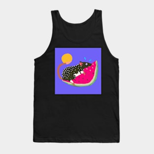 Summertime Rat on a Watermelon Slice! Tank Top